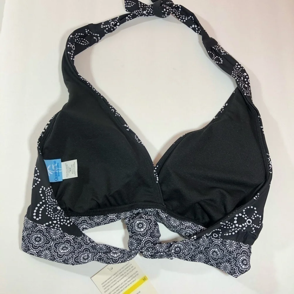 Ocean Avenue Swimwear Black Halter Bikini M